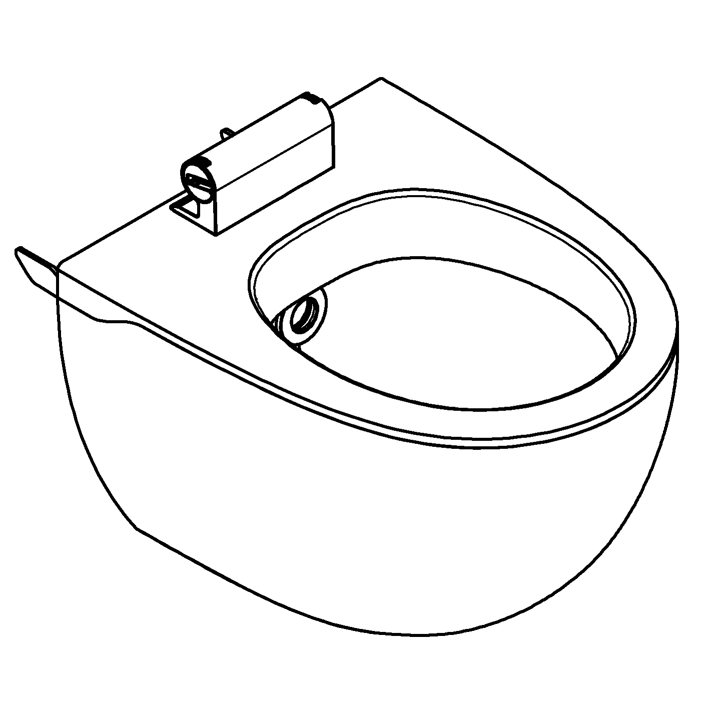 WC-Keramik 14900, für Sensia IGS Dusch-WC, alpinweiß