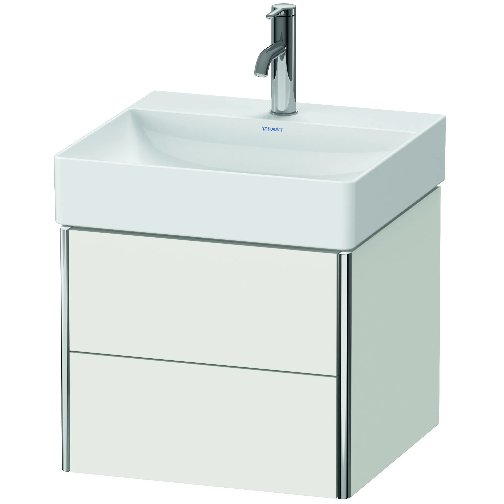 Duravit Waschtischunterschrank wandhängend „XSquare“ 48,4 × 39,7 × 46 cm Nordic Weiß Seidenmatt
