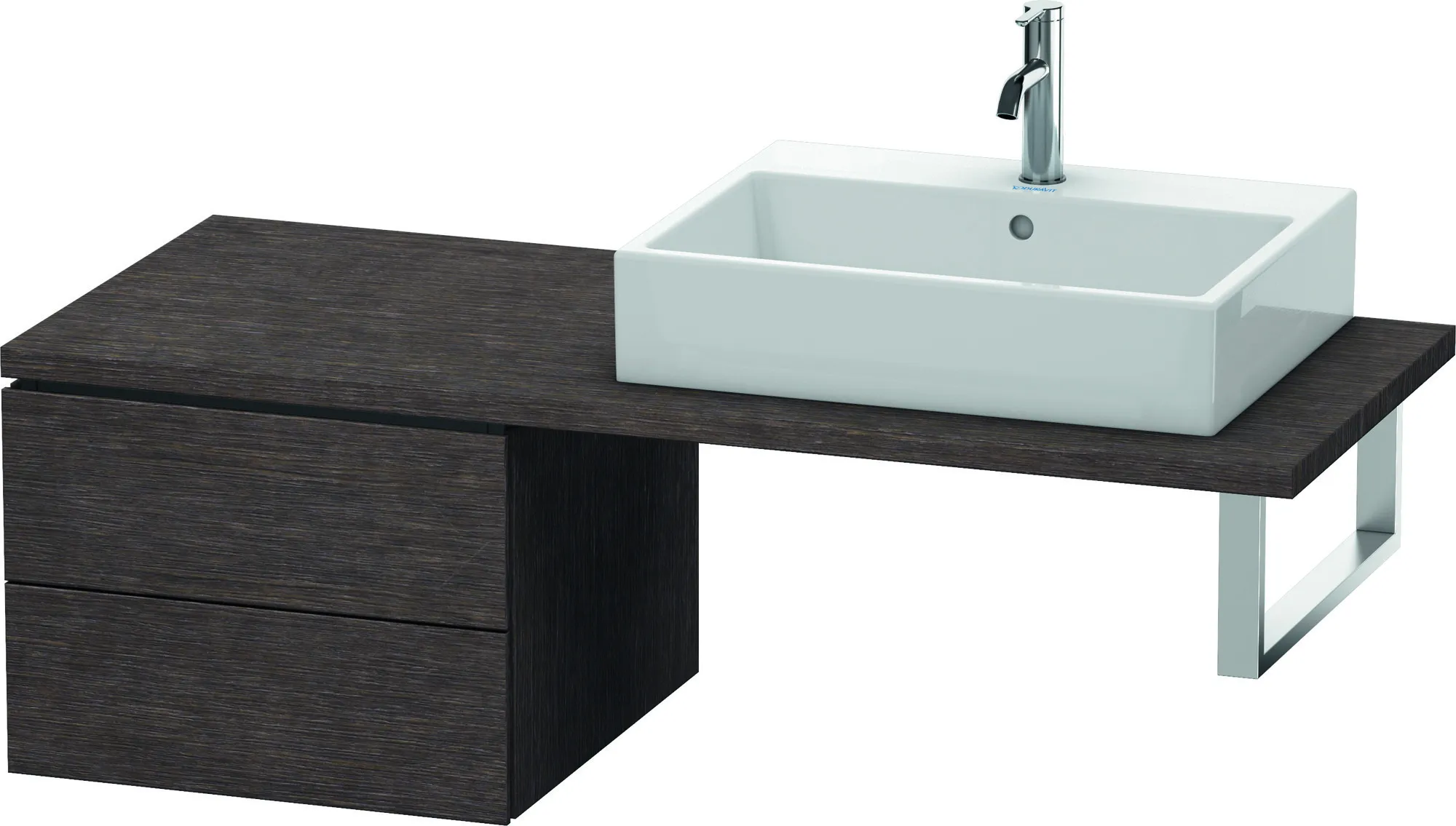 Duravit Unterschrank für Konsole „L-Cube“ 52 × 40 × 54,7 cm Eiche Dunkel gebürstet