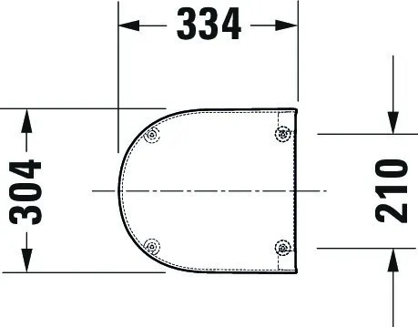 Duravit Urinaldeckel „ME by Starck“ 30,7 × 33,4 × 3,5 cm in Weiß Hochglanz