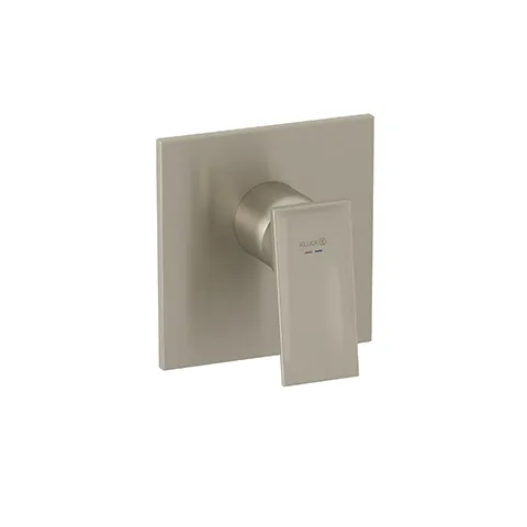 Kludi DECUS Unterputz-Brause-EHM, Feinbau-Set, Stainless Brushed Nickel, Einhebelmischer, für Wandmontage, Keramik-Kartusche mit Heißwasserbegrenzung, Durchflussmenge 28 l/min