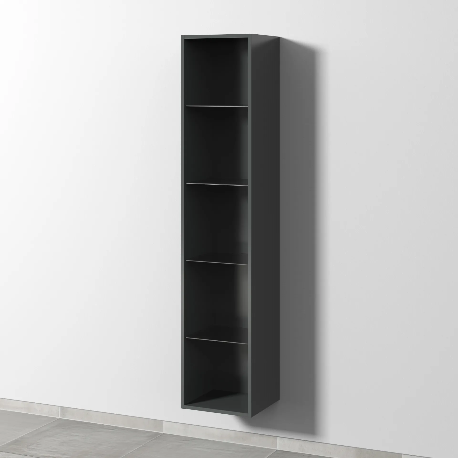 Sanipa Regal „3way“ 350 × 1700 × 328 mm in Anthrazit (glanz) Sanipa Regal „3way“ 350 × 1700 × 328 mm in Anthrazit (glanz)