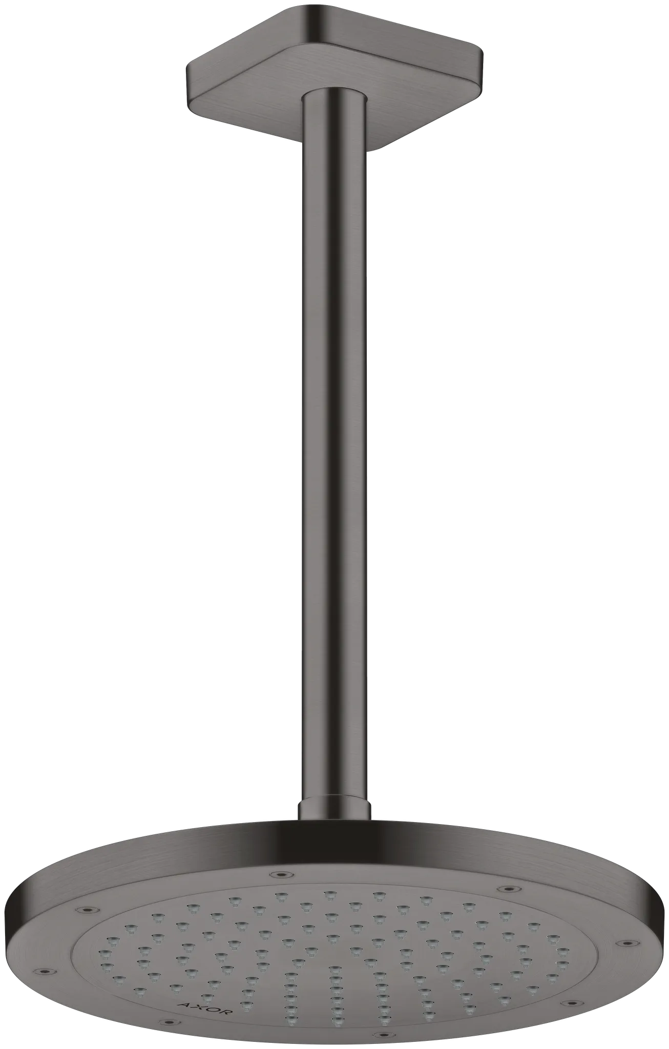 Hansgrohe AXOR ShowerSolutions Kopfbrause 245 1jet EcoSmart+ Brushed Black Chrome, 245 mm, verstellbarer Winkel, abnehmbar zur Reinigung Hansgrohe AXOR ShowerSolutions Kopfbrause 245 1jet EcoSmart+ Brushed Black Chrome, 245 mm, verstellbarer Winkel, abnehmbar zur Reinigung