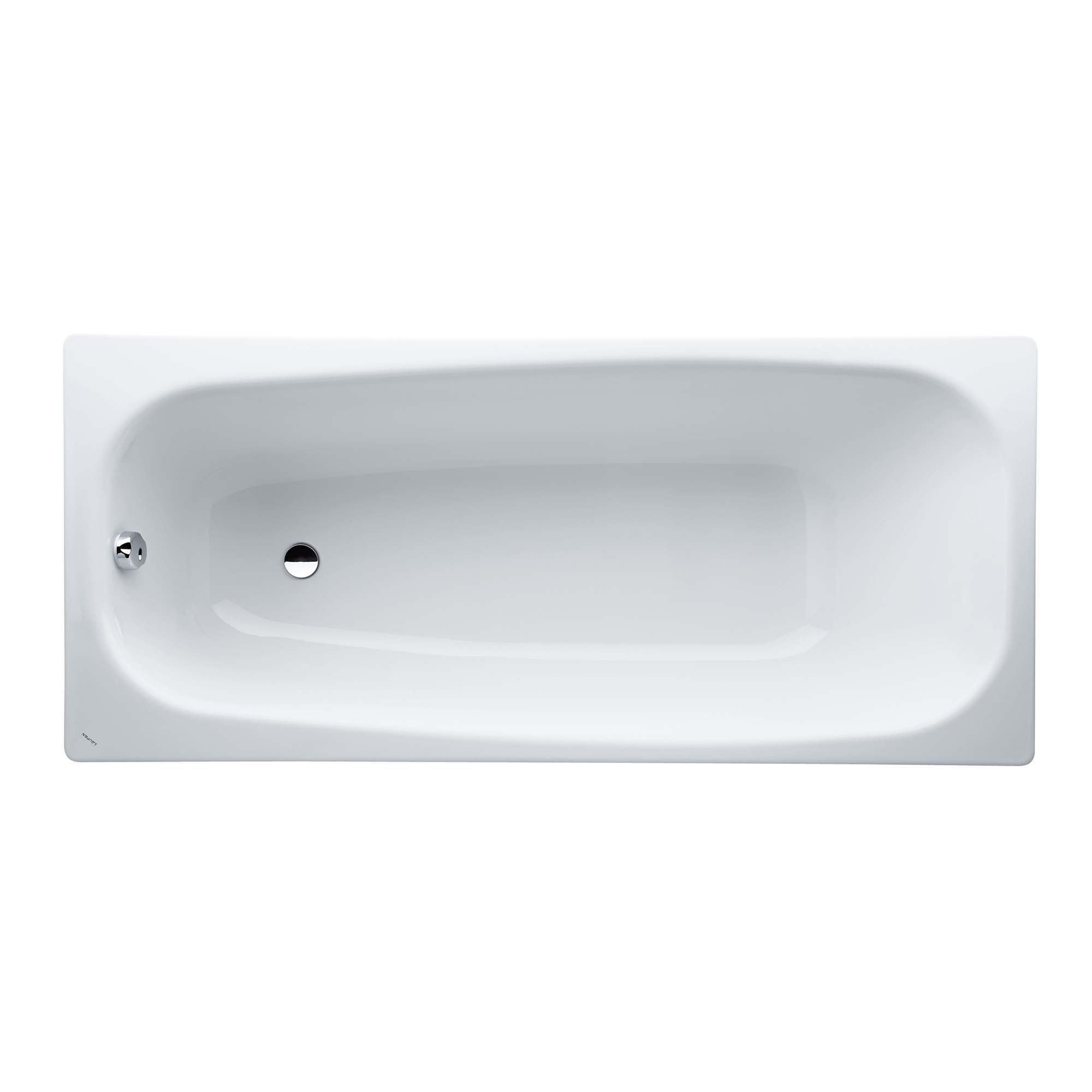 Einbau-Badewanne PRO 750x1700x410 aus Stahl inklusive Schallschutz weiß