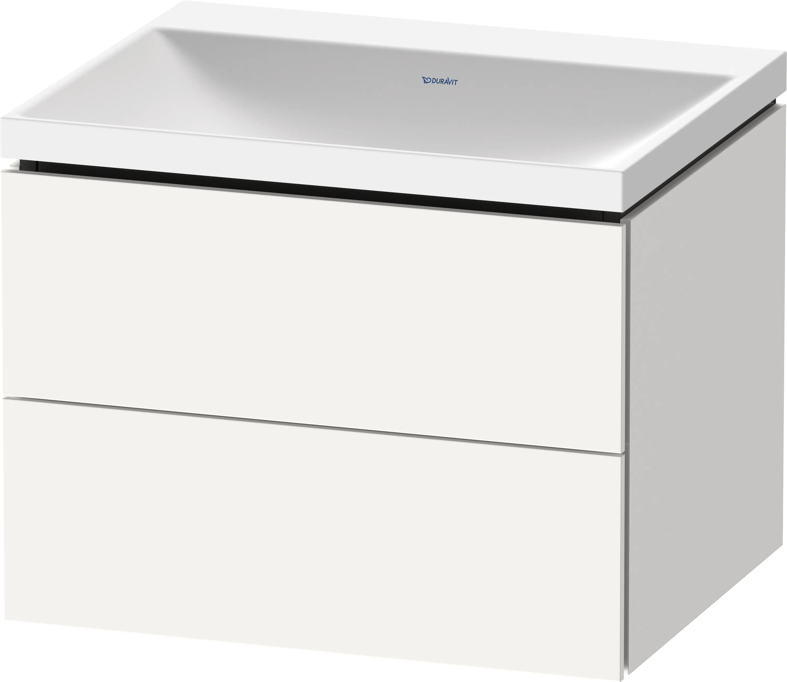 Duravit Möbelset c-shaped Set wandhängend wandhängend „L-Cube“ 60 × 48 × 48 cm Weiß Matt