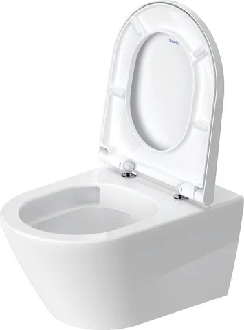 Duravit Wand-Tiefspül-WC inkl. WC-Sitz „D-Neo“ 37 × 54 × 40 cm, Befestigung verdeckt, mit Spülrand