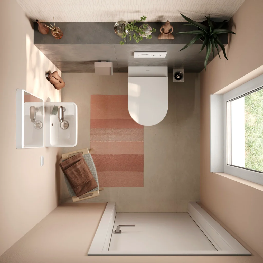 Hansgrohe Handwaschbecken Xanuia Q, weiß, 360x250 mm, wandhängend mit Hahnloch und Überlauf, SmartClean-Glasur, glänzend