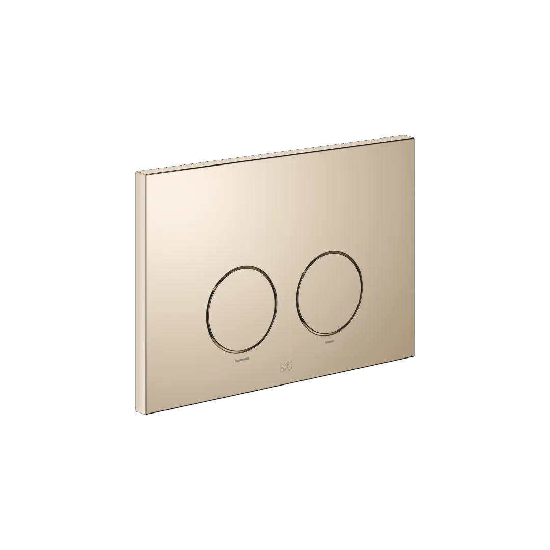 Dornbracht Betätigungsplatte für WC-UP-Spülkasten Geberit Sigma Light Gold, rund, 169 x 246 x 12 mm, mechanisch mit 2-Mengen-Technik
