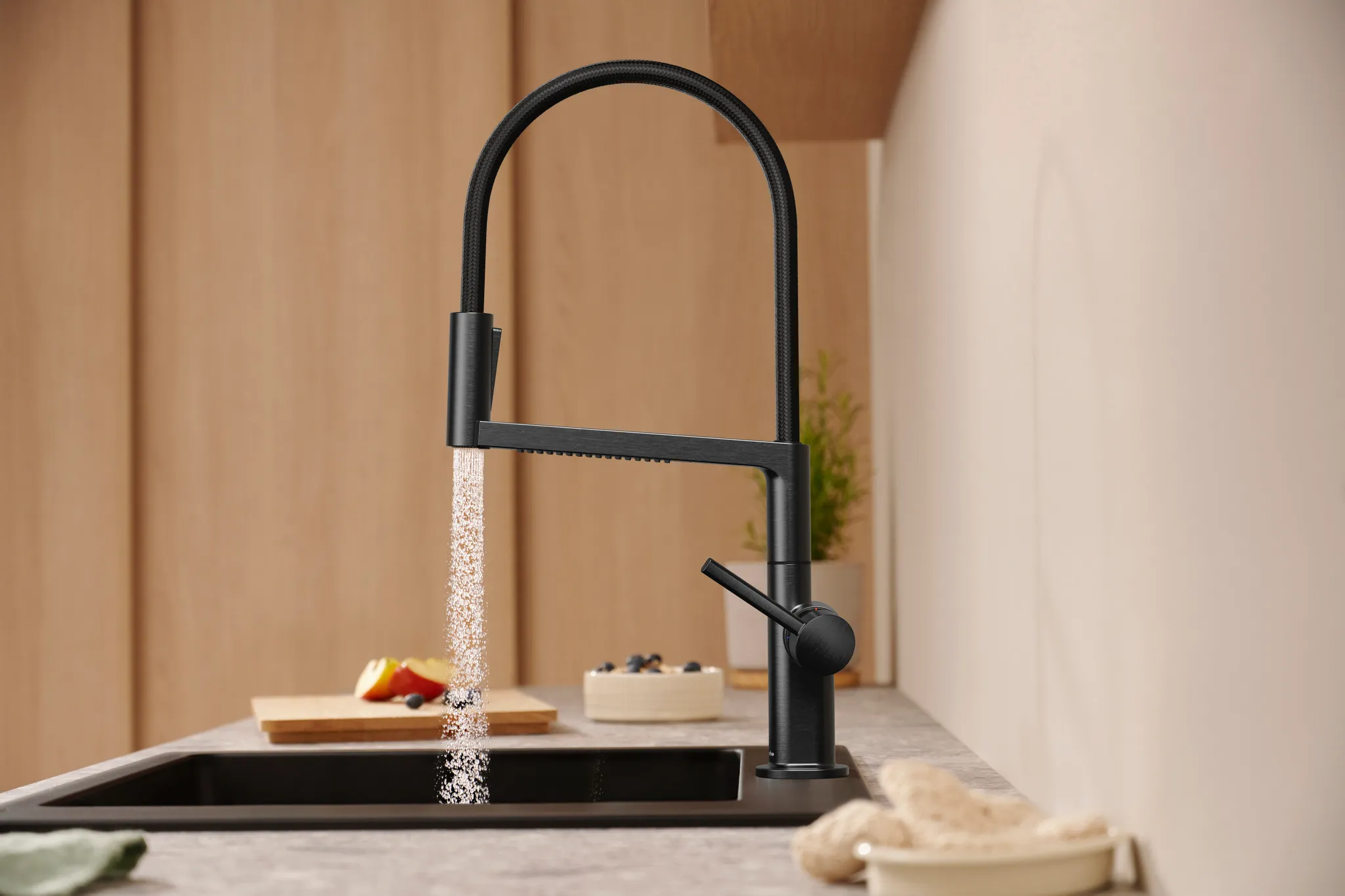 Hansgrohe Talis Select M54 PowderSpray Einhebel-Küchenmischer Semi-Pro, Edelstahl Finish Hansgrohe Talis Select M54 PowderSpray Einhebel-Küchenmischer Semi-Pro, Edelstahl Finish