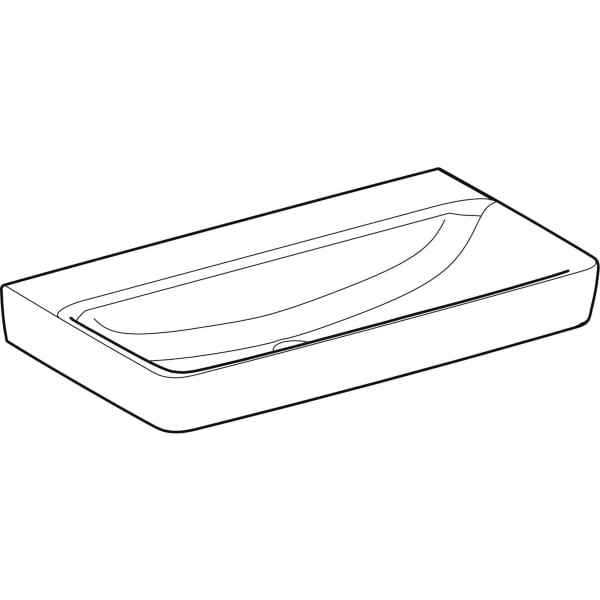 Wandwaschtisch „Renova Plan“, rechteckig 85 × 48 cm in weiß alpin Wandwaschtisch „Renova Plan“, rechteckig 85 × 48 cm in weiß alpin