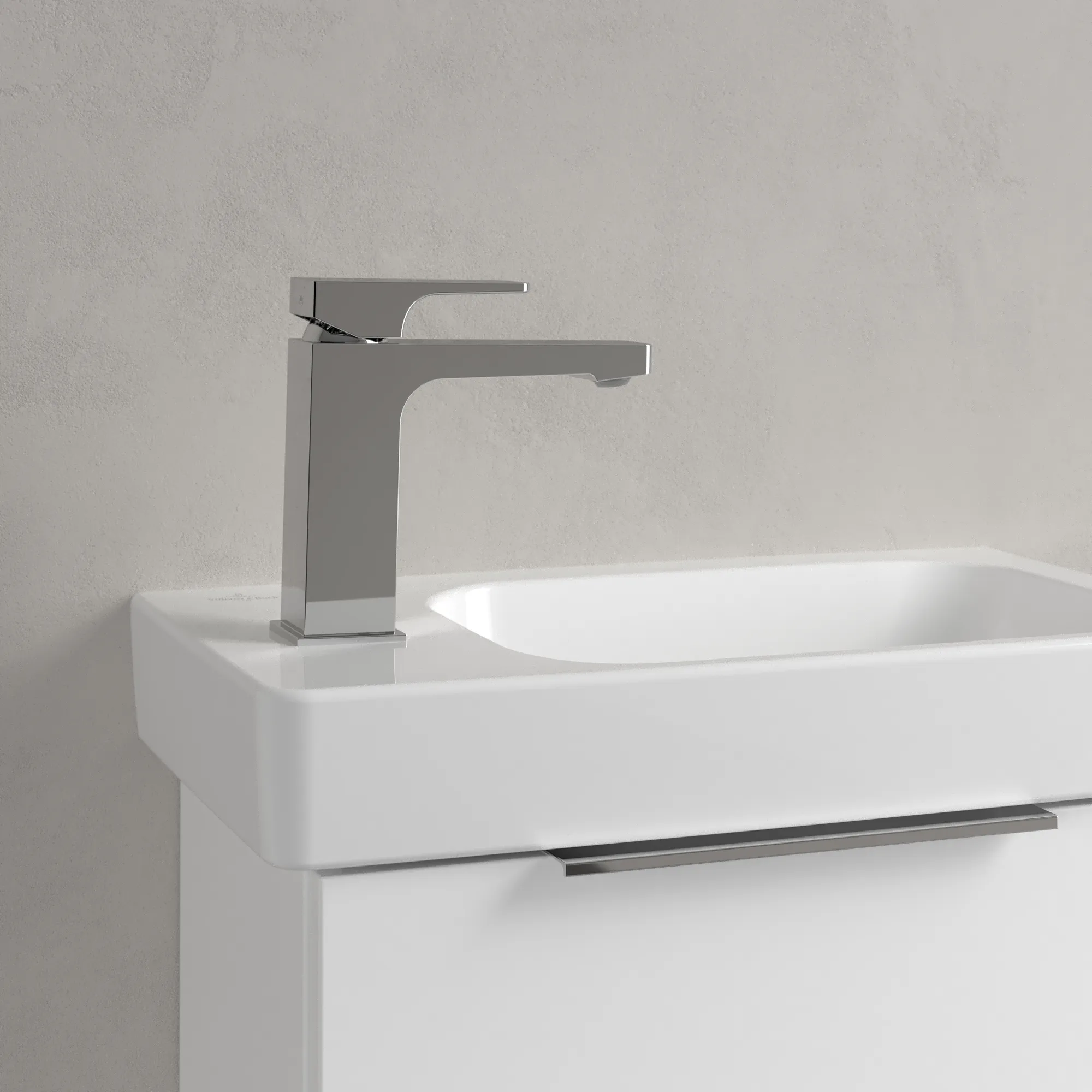 Villeroy & Boch Waschbecken „Architectura“ 480 × 275 × 138 mm, ohne Hahnlochbohrung, für Becken rechts