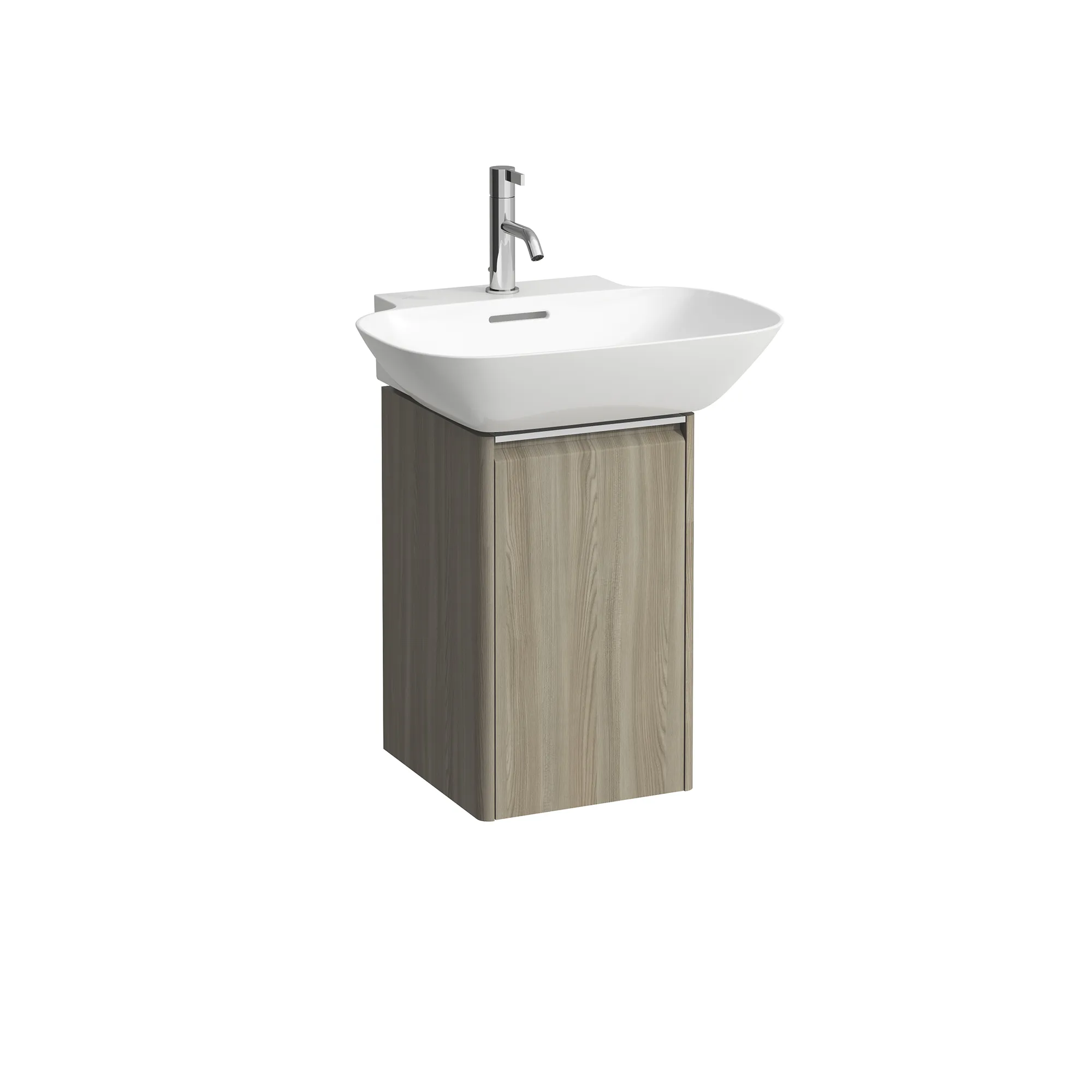 Waschtischunterbau BASE für INO 339x317x515 1 Tür Scharnier links mit Griff aluminium eloxiert für Waschtisch H810302 weiß matt Waschtischunterbau BASE für INO 339x317x515 1 Tür Scharnier links mit Griff aluminium eloxiert für Waschtisch H810302 weiß matt