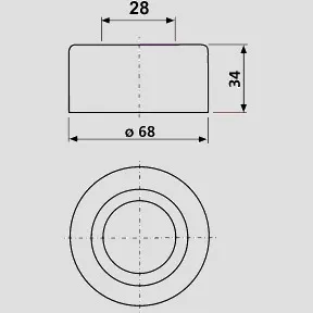 Unitasmanschette für hochhängenden Spülkasten d = 28 Unitasmanschette für hochhängenden Spülkasten d = 28