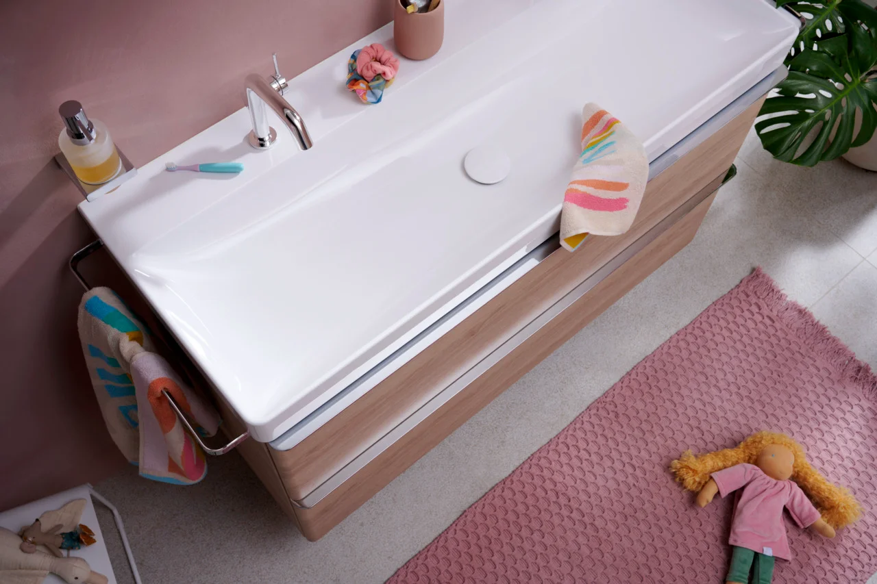 Hansgrohe Xelu Q Waschtisch 1200x480 mm, weiß, wandhängend, mit 2 Hahnlöchern, SmartClean-Glasur