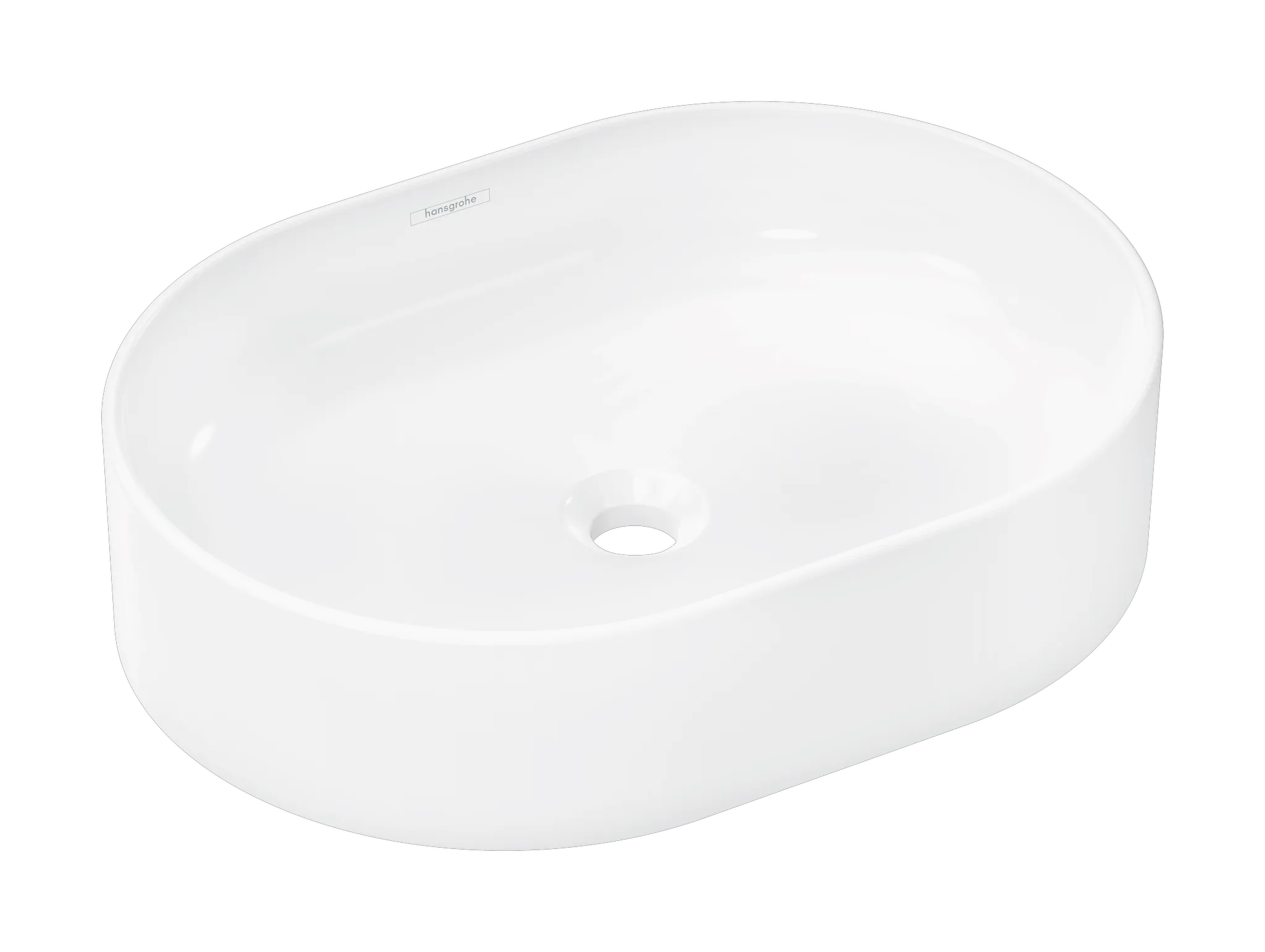 Hansgrohe Xuniva U Aufsatzwaschtisch 550x400mm, Weiß Hansgrohe Xuniva U Aufsatzwaschtisch 550x400mm, Weiß