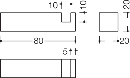 HEWI Handtuchhaken „System 100“ in / /