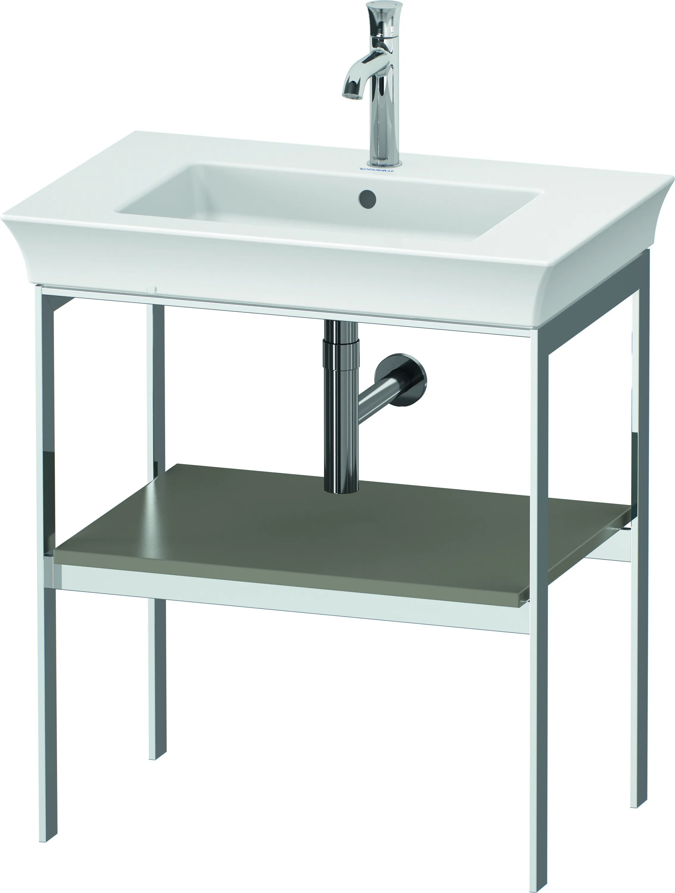 Duravit Konsole „White Tulip“ in Steingrau Seidenmatt Duravit Konsole „White Tulip“ in Steingrau Seidenmatt