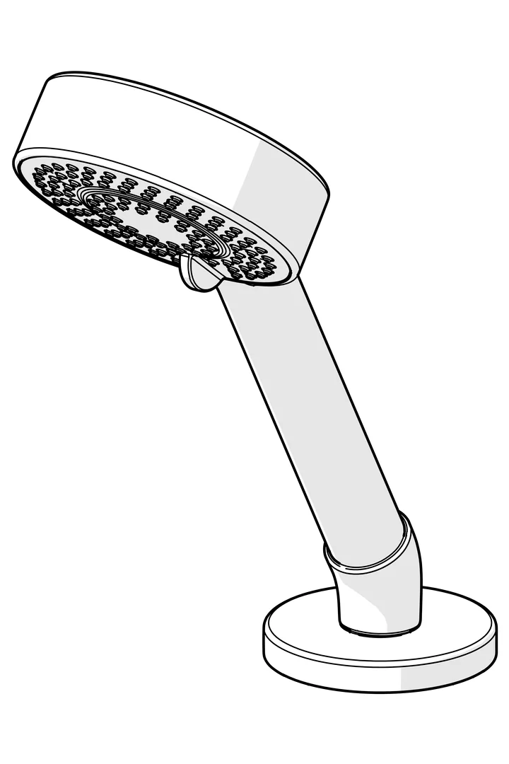 HansaBASICJET Handbrausegarnitur HansaBASICJET 0409 3-strahlig Chrom