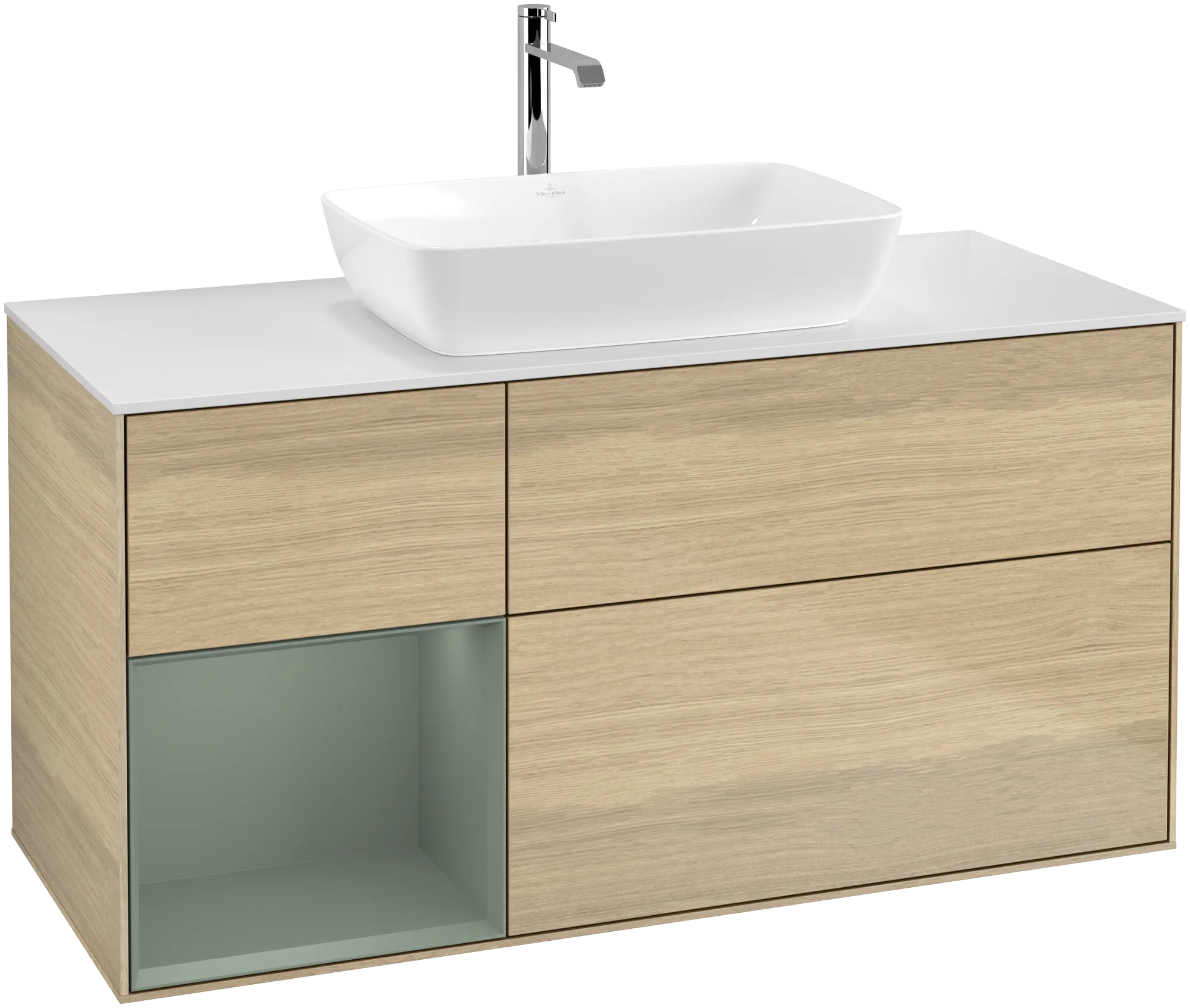 Villeroy & Boch Waschbeckenunterschrank Finion G82, 1200x603x501mm, mit Beleuchtung, 3 Auszüge
