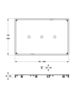 Montagerahmen SF Mineralguss XL 120/180 Montagerahmen SF Mineralguss XL 120/180