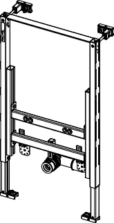 Bidetmodul TECEprofil für wandhängendes Bidet, Bauhöhe 820 mm Bidetmodul TECEprofil für wandhängendes Bidet, Bauhöhe 820 mm
