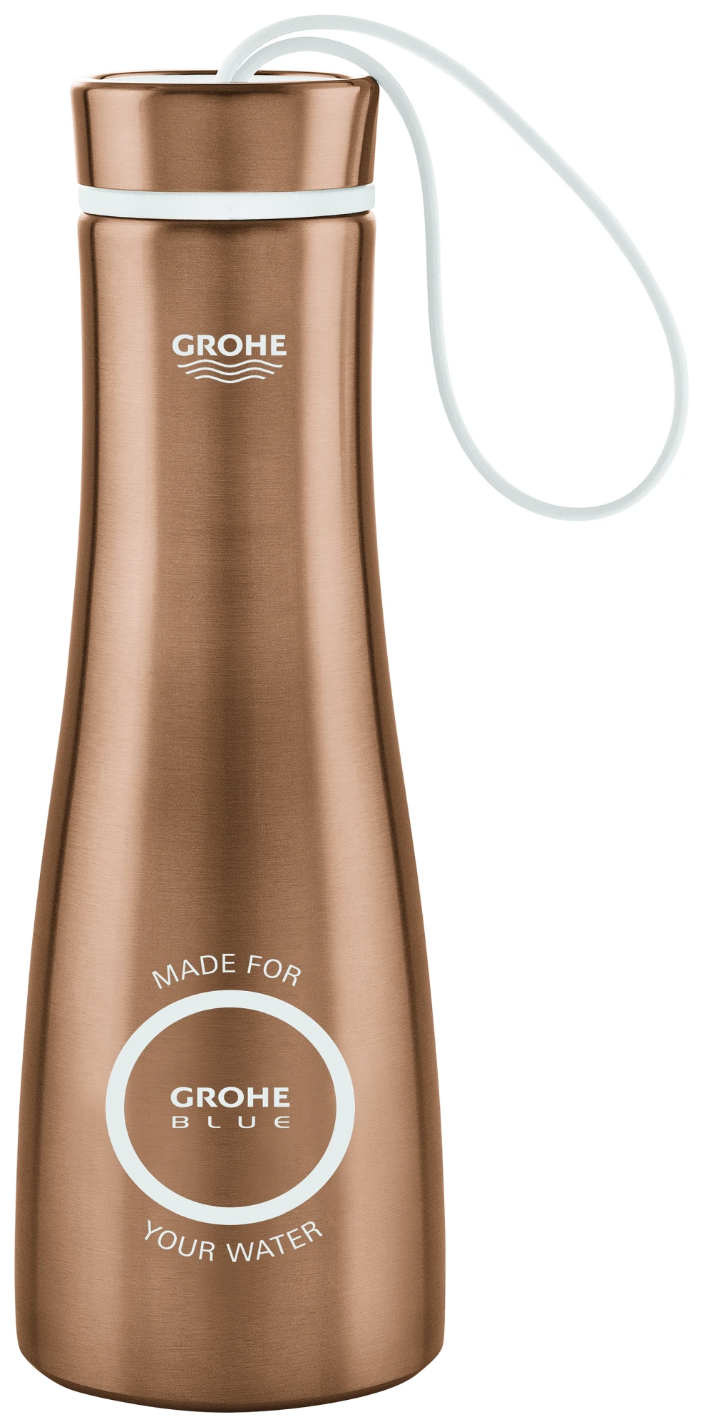 Thermo-Trinkflasche Blue 40848, aus Edelstahl, Volumen 450 ml, hard graphite gebürstet