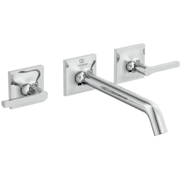 Ideal Standard Wand-Waschtischarmatur Joy Neo Ausladung 209mm Hebelgriffe Chrom Ideal Standard Wand-Waschtischarmatur Joy Neo Ausladung 209mm Hebelgriffe Chrom