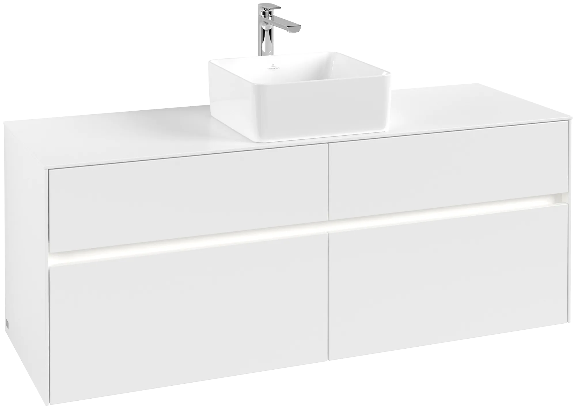 Villeroy & Boch Collaro Waschbeckenunterschrank C045B0, 1400x548x500mm, White Matt
