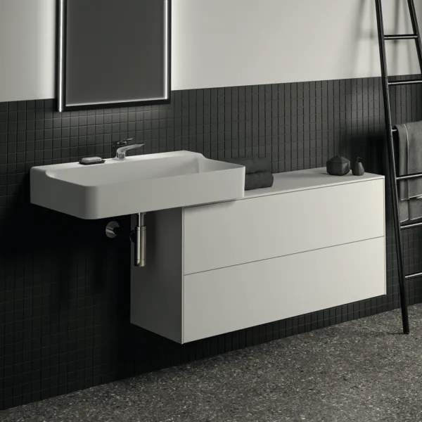 Ideal Standard Waschtischunterschrank Conca, 2 Auszüge, Weiß