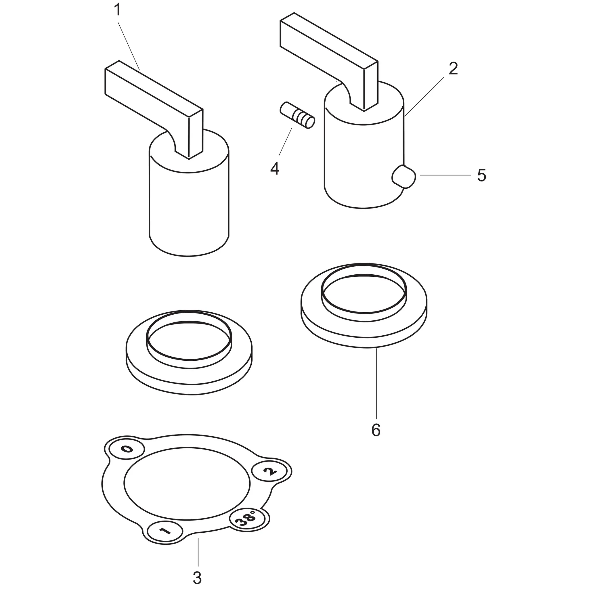 2-L.Thermostatmischer Axor Citterio F-Set chrom m.Hebelgr.Wannenrandmontage 2-L.Thermostatmischer Axor Citterio F-Set chrom m.Hebelgr.Wannenrandmontage