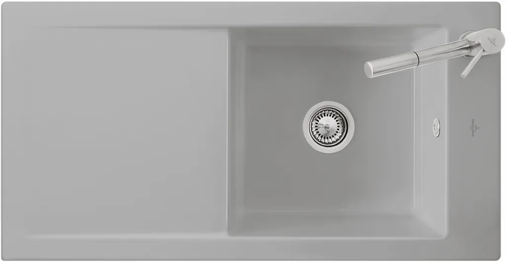 Villeroy & Boch Einbau-Küchenspülbecken „Timeline“ 60 1000 × 510 × 220 mm in Fossil Villeroy & Boch Einbau-Küchenspülbecken „Timeline“ 60 1000 × 510 × 220 mm in Fossil