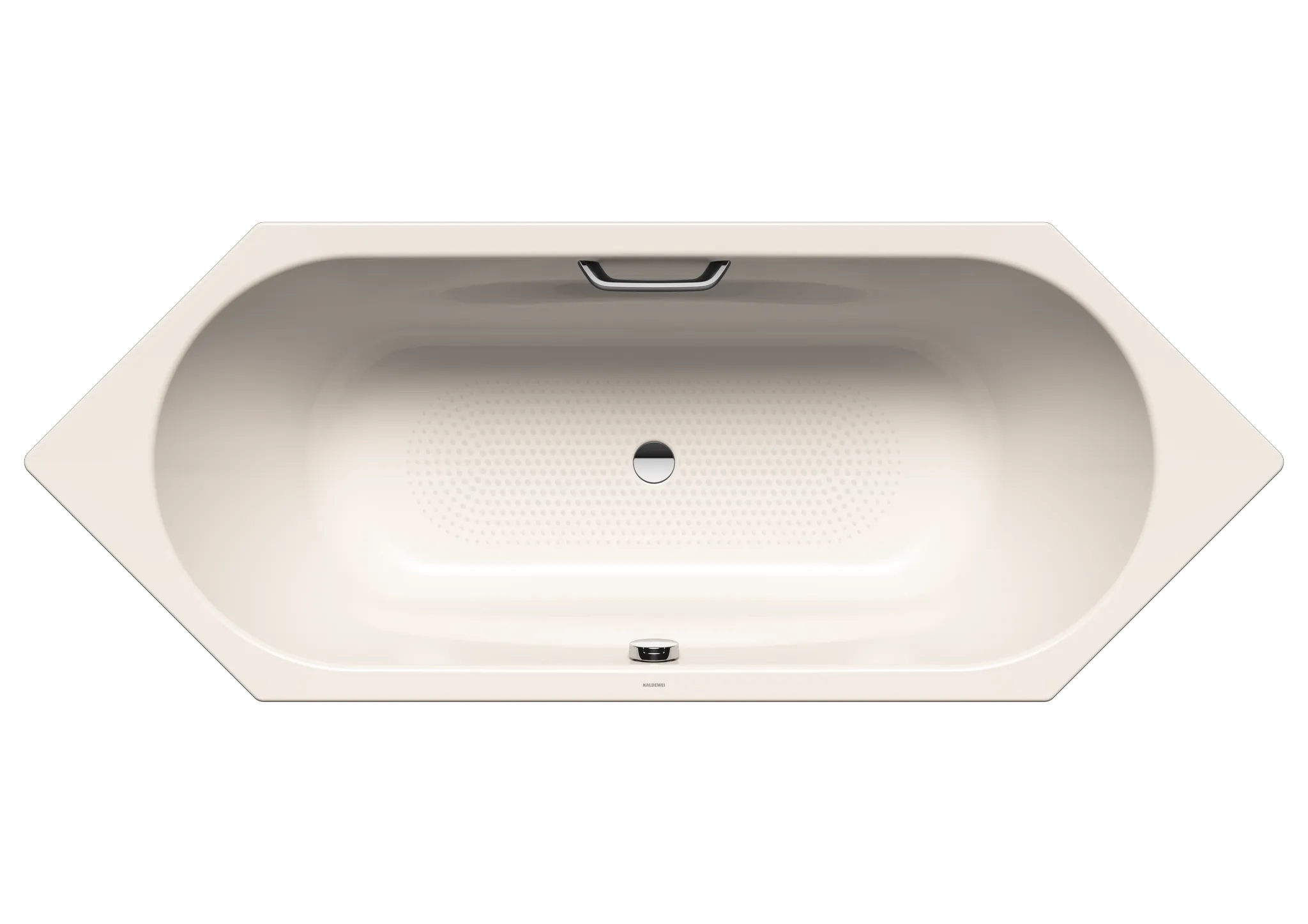 Kaldewei Badewanne „Vaio Duo 6“ 210 × 80 cm, mit Grifflochbohrungen in pergamon