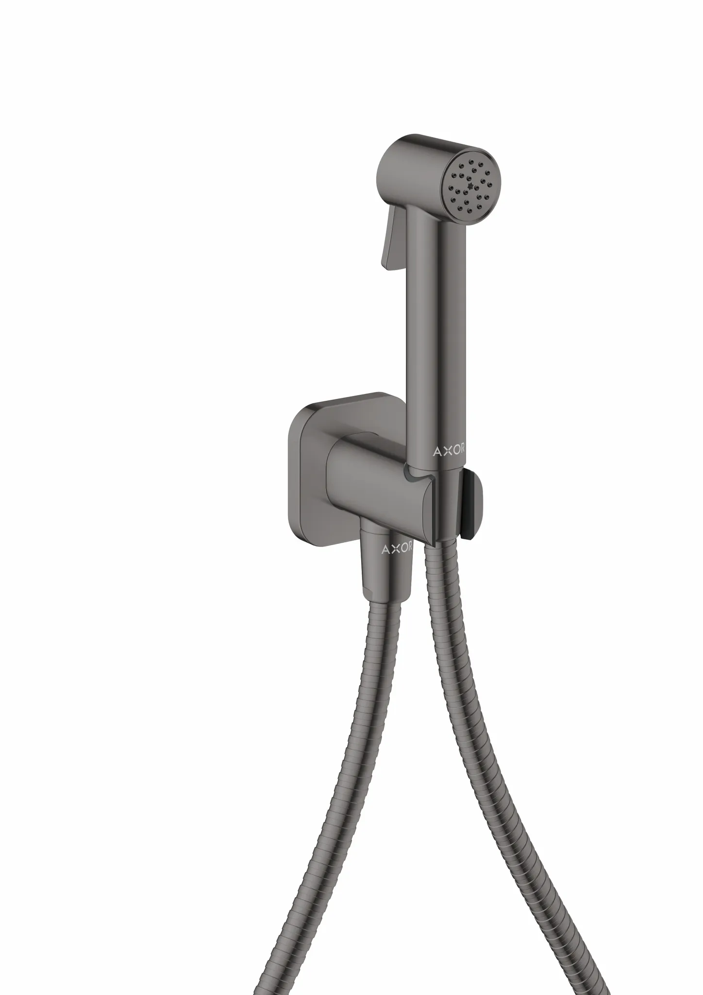 Hansgrohe AXOR Bidette Showers Bidette Handbrause 1jet softsquare für Kaltwasser, Polished Black Chrome Hansgrohe AXOR Bidette Showers Bidette Handbrause 1jet softsquare für Kaltwasser, Polished Black Chrome