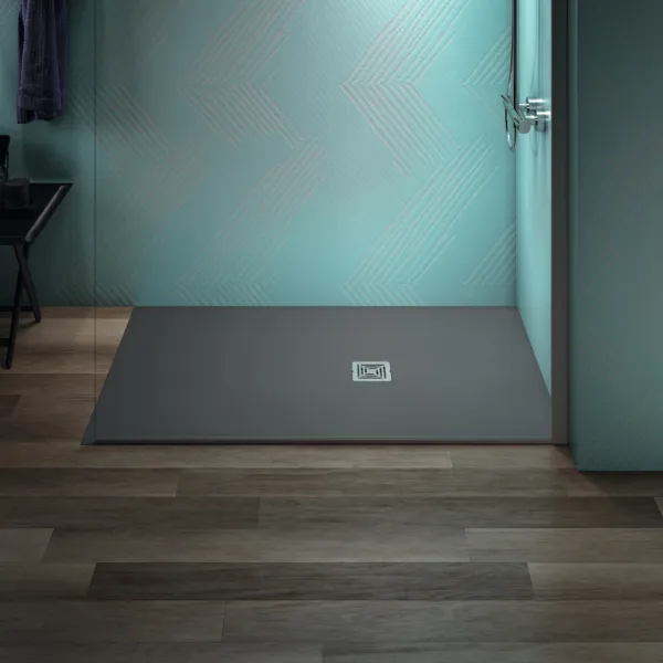 Ideal Standard Duschwanne „UltraFlatS+“ 90 × 140 cm in Quarzgrau Ideal Standard Duschwanne „UltraFlatS+“ 90 × 140 cm in Quarzgrau