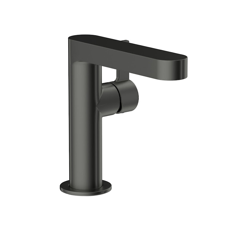 Einhebelmischer mit Keramikkartusche „Slim Rund“ Ausladung 130 mm in Gunmetal (gebürstet) Einhebelmischer mit Keramikkartusche „Slim Rund“ Ausladung 130 mm in Gunmetal (gebürstet)