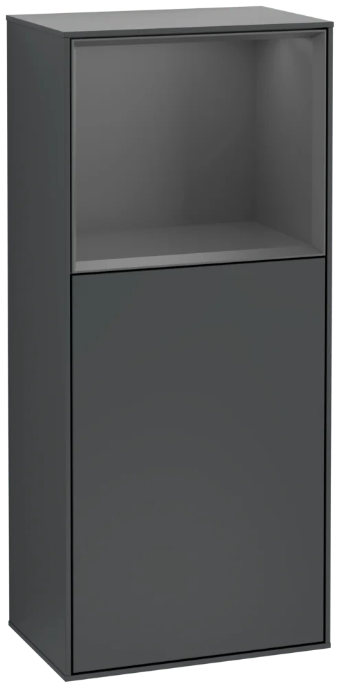 Villeroy & Boch Finion Seitenschrank F50, 418x936x270mm, Midnight Blue Matt / Anthracite Matt Villeroy & Boch Finion Seitenschrank F50, 418x936x270mm, Midnight Blue Matt / Anthracite Matt