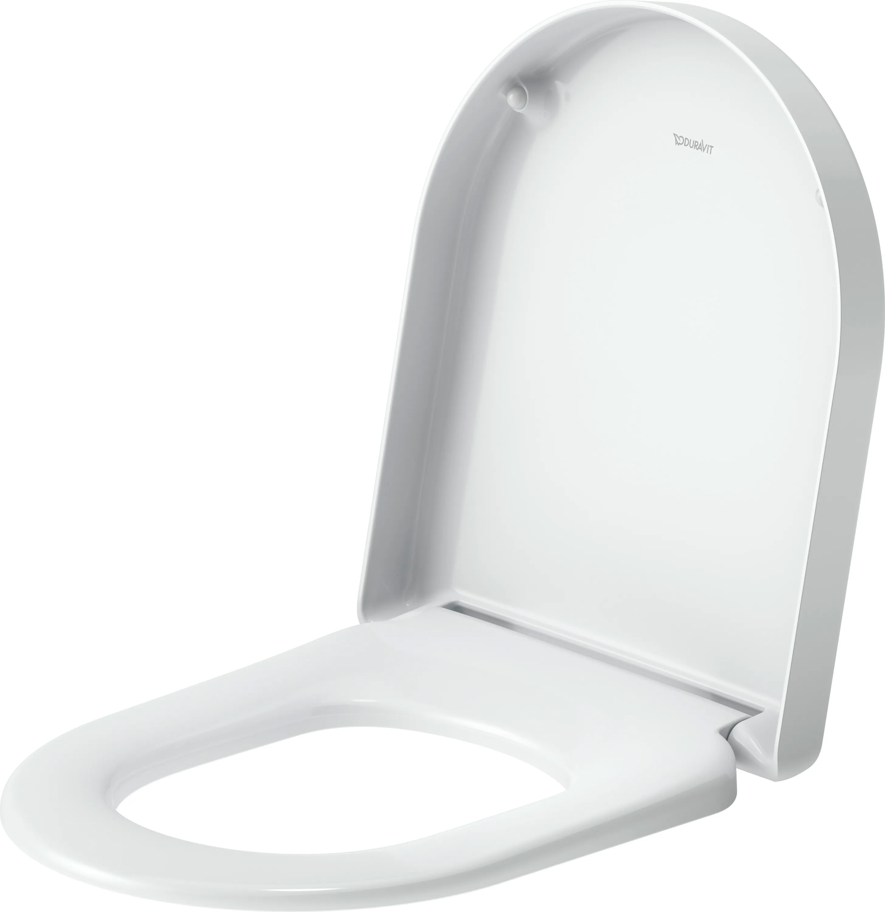 Duravit Univ.WC-Sitz D-shaped Tief 432mm Ülap Absenkaut. abnehmb. Scharn. Edelst. We