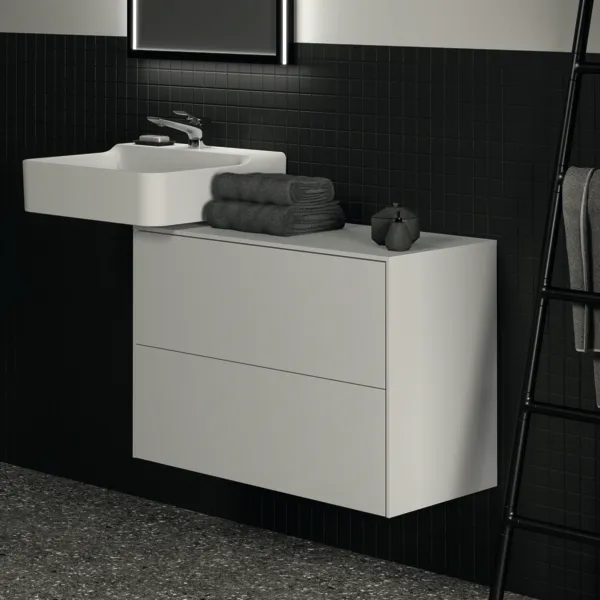 Ideal Standard Waschtischunterschrank Conca, 2 Auszüge, Weiß Ideal Standard Waschtischunterschrank Conca, 2 Auszüge, Weiß