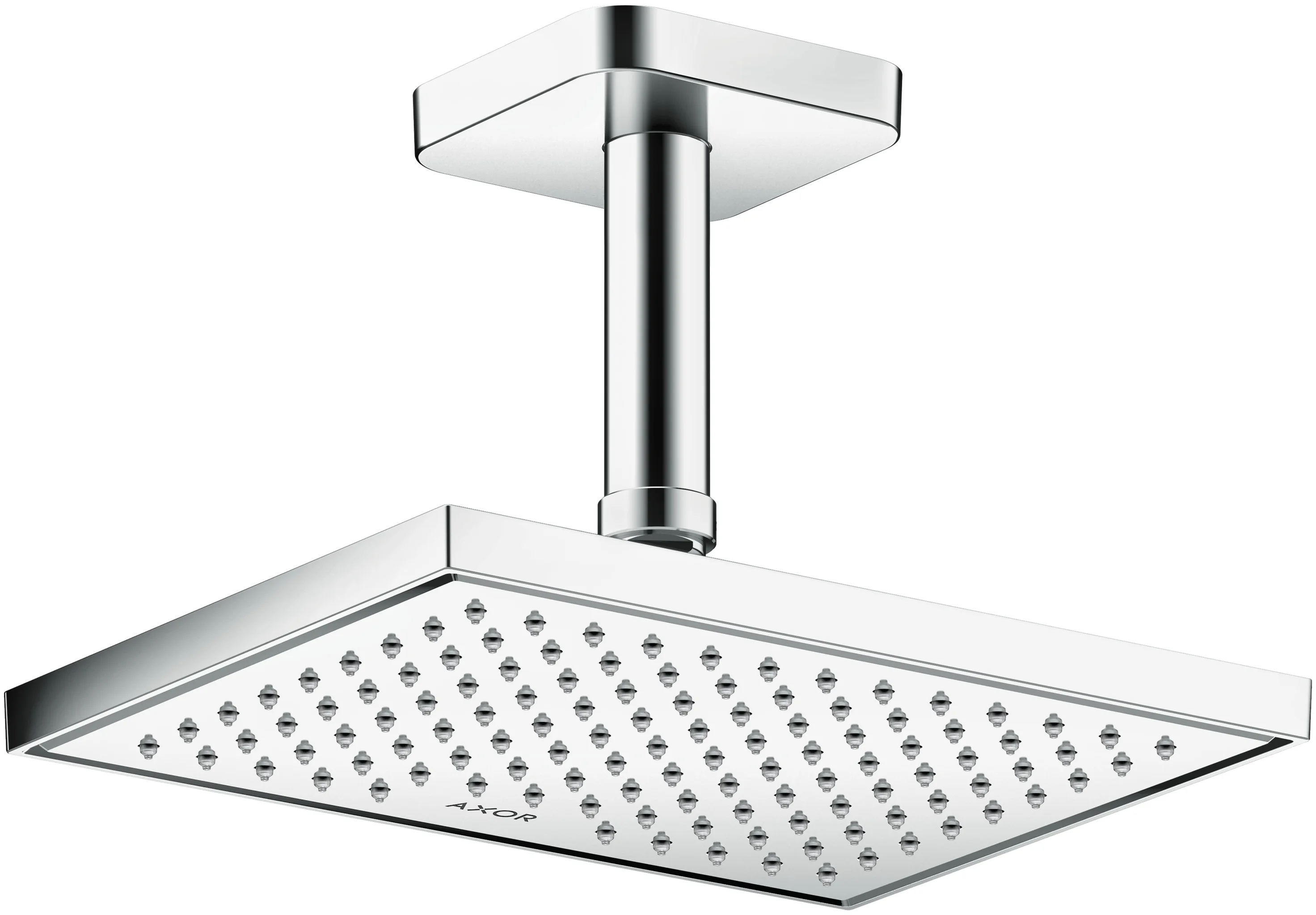 Hansgrohe AXOR ShowerSolutions Kopfbrause 1jet EcoSmart, Chrom, 245 x 185 mm, winkelverstellbar, abnehmbar zur Reinigung Hansgrohe AXOR ShowerSolutions Kopfbrause 1jet EcoSmart, Chrom, 245 x 185 mm, winkelverstellbar, abnehmbar zur Reinigung