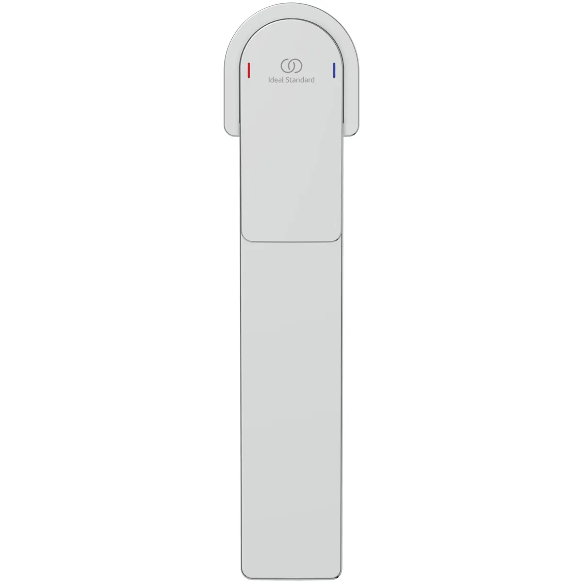 Waschtischarmatur Edge, mit verlängertem Sockel, 5 l/min., ohne Ablaufgarnitur, Ausladung 165mm, Chrom