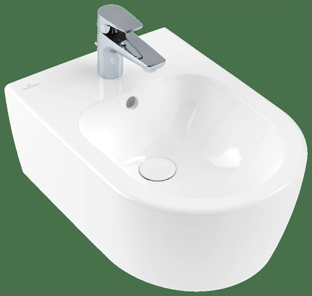 Villeroy & Boch Avento Bidet Wandhängend Oval Weiß Alpin 540500