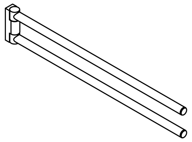 HEWI Handtuchhalter „System 162“ 1,9 cm