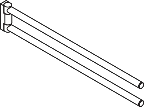 HEWI Handtuchhalter „System 162“ 1,9 × 7 × 1,8 cm in Dunkelgrau tiefmatt HEWI Handtuchhalter „System 162“ 1,9 × 7 × 1,8 cm in Dunkelgrau tiefmatt