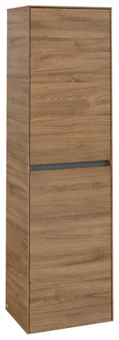 Villeroy & Boch Hochschrank mit Wäschekorb „Collaro“ 45,4 × 153,8 × 34,9 cm ohne Beleuchtung, Anschlag rechts, 1 Tür