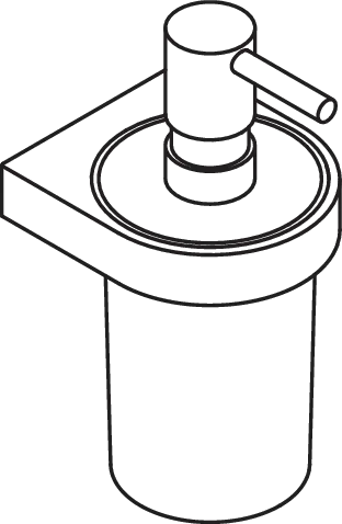 Seifensp. Kst. m. Halter Sys 800, Halter Plvb. weiß tiefmatt/wem Seifensp. Kst. m. Halter Sys 800, Halter Plvb. weiß tiefmatt/wem