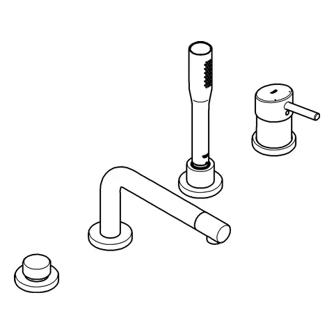 Grohe Concetto 4-Loch-Einhand-Wannenkombination 19576_2, chrom Grohe Concetto 4-Loch-Einhand-Wannenkombination 19576_2, chrom