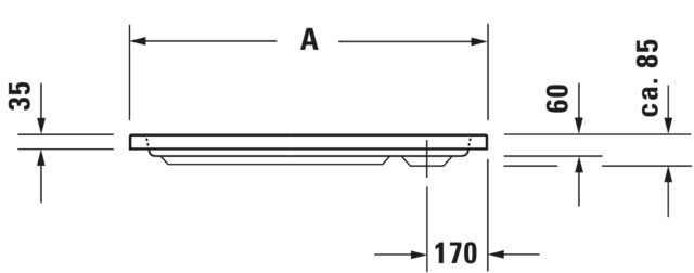 Duravit rechteck Duschwanne „D-Code“ 90 × 75 cm 