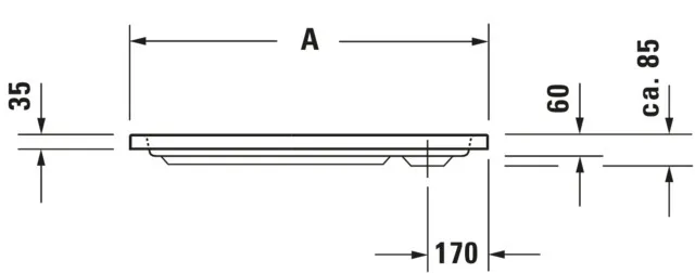 Duravit rechteck Duschwanne „D-Code“ 100 × 70 cm mit Antislip Duravit rechteck Duschwanne „D-Code“ 100 × 70 cm mit Antislip