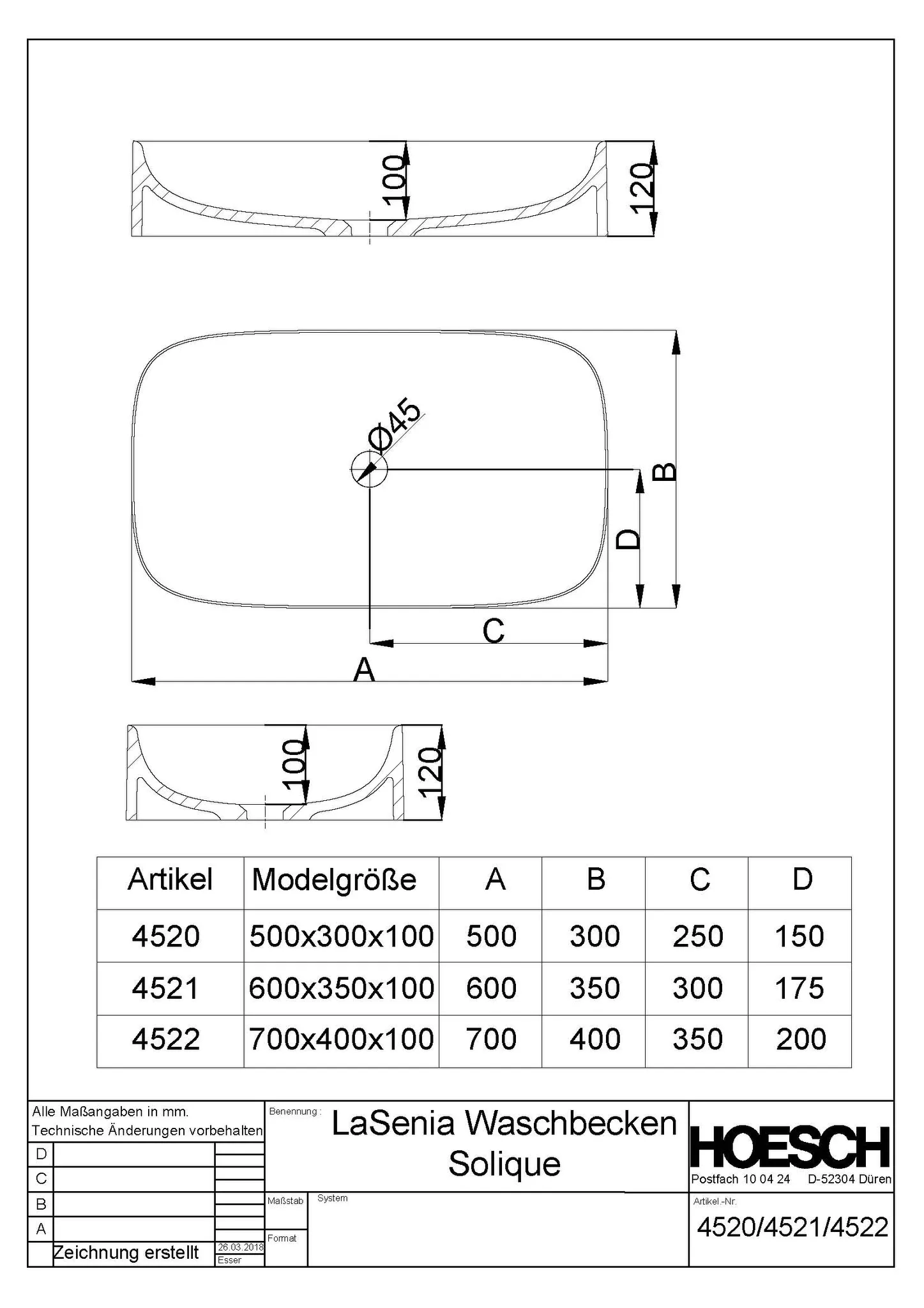 Hoesch LaSenia Aufsatz-Waschbecken Solique, BiColor Weiß-Schwarz, 700x400mm Hoesch LaSenia Aufsatz-Waschbecken Solique, BiColor Weiß-Schwarz, 700x400mm