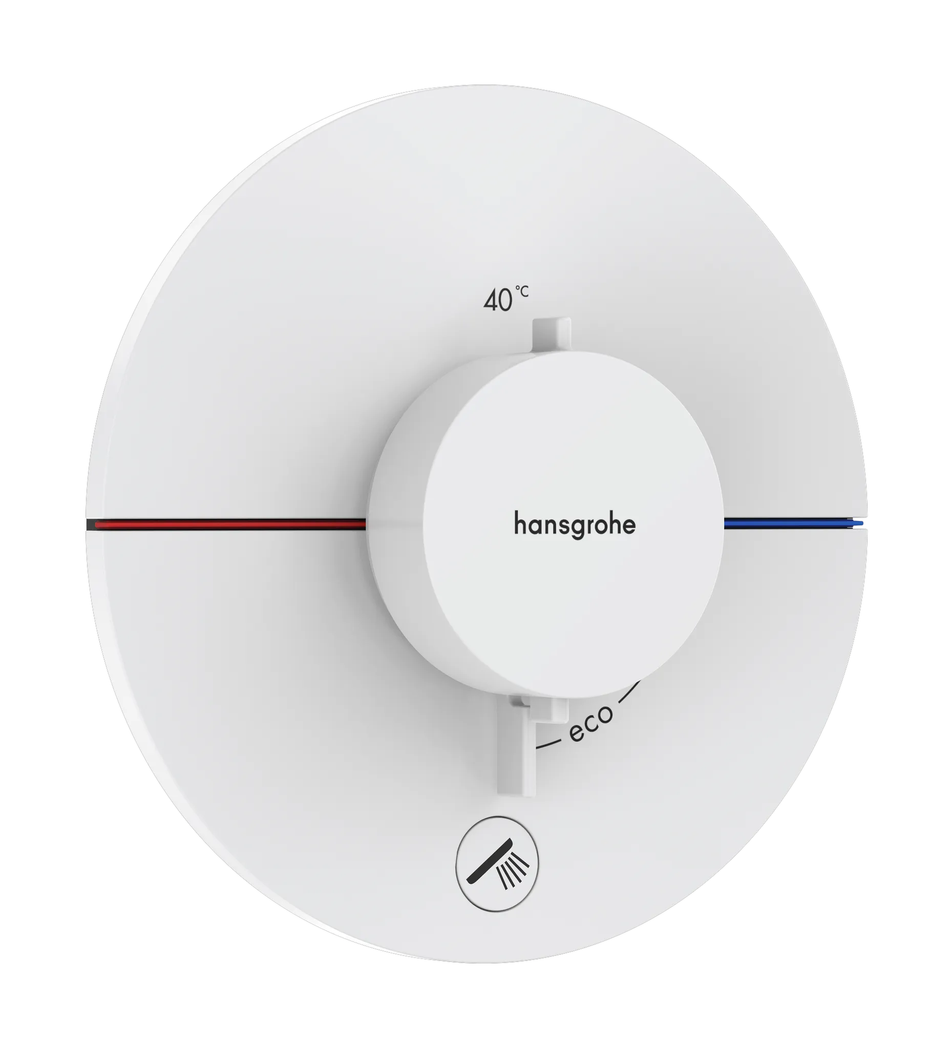 Hansgrohe ShowerSelect Comfort S Thermostat Unterputz für 1 Verbraucher und einen zusätzlichen Abgang, Mattweiß Hansgrohe ShowerSelect Comfort S Thermostat Unterputz für 1 Verbraucher und einen zusätzlichen Abgang, Mattweiß